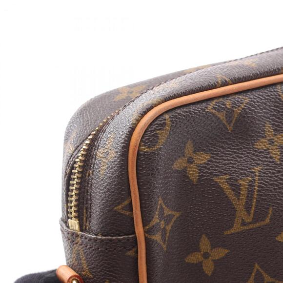LOUIS VUITTON Brown Monogram Leather Shoulder Bag